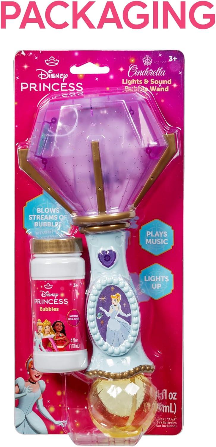 imageLittle Kids BLUEY Light and Sound Musical Bubble Wand Includes Bubble SolutionCinderella