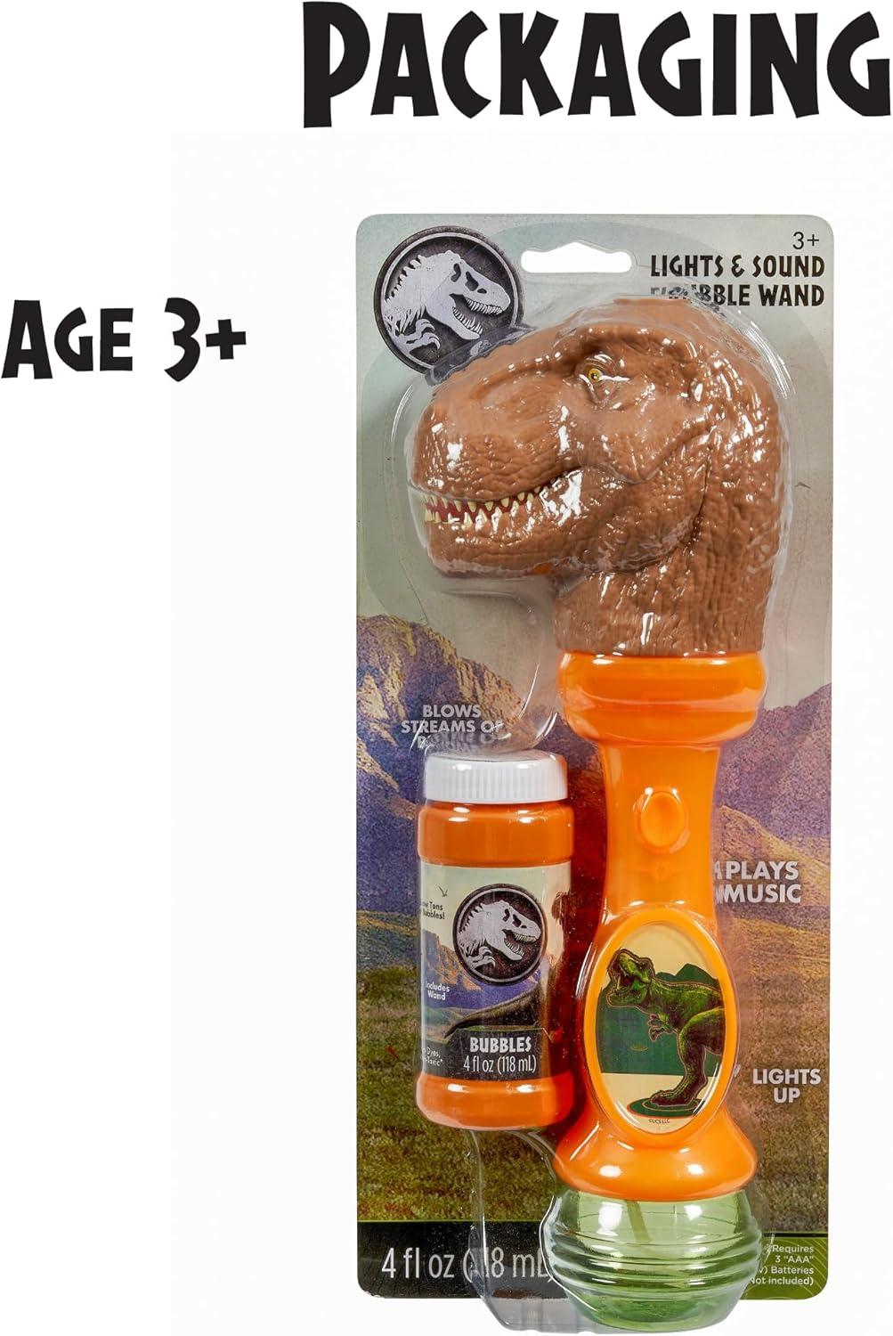 imageLittle Kids BLUEY Light and Sound Musical Bubble Wand Includes Bubble SolutionJurassic World