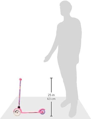 imageSelf Balancing Kick Scooter with Light Up Wheels Extra Wide Deck 3 Wheel Platform Foot Activated Brake 75 lbs Limit Kids amp Toddlers Girls or Boys for Ages 3 and UpMy Little Pony