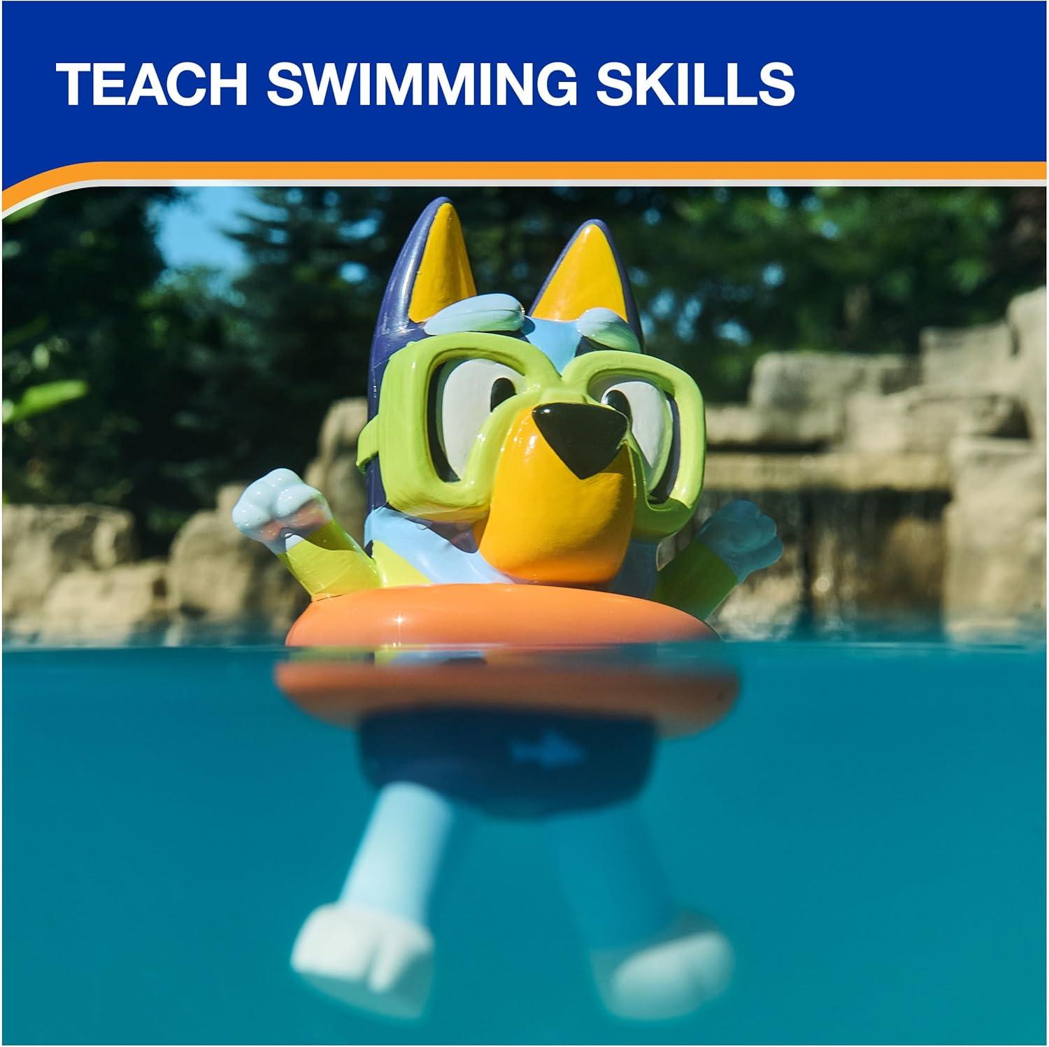 imageSwimways Bluey Floatin Figures Swimming Pool Accessories amp Kids Pool Toys Bluey Party Supplies amp Water Toys for Kids Aged 3 amp Up