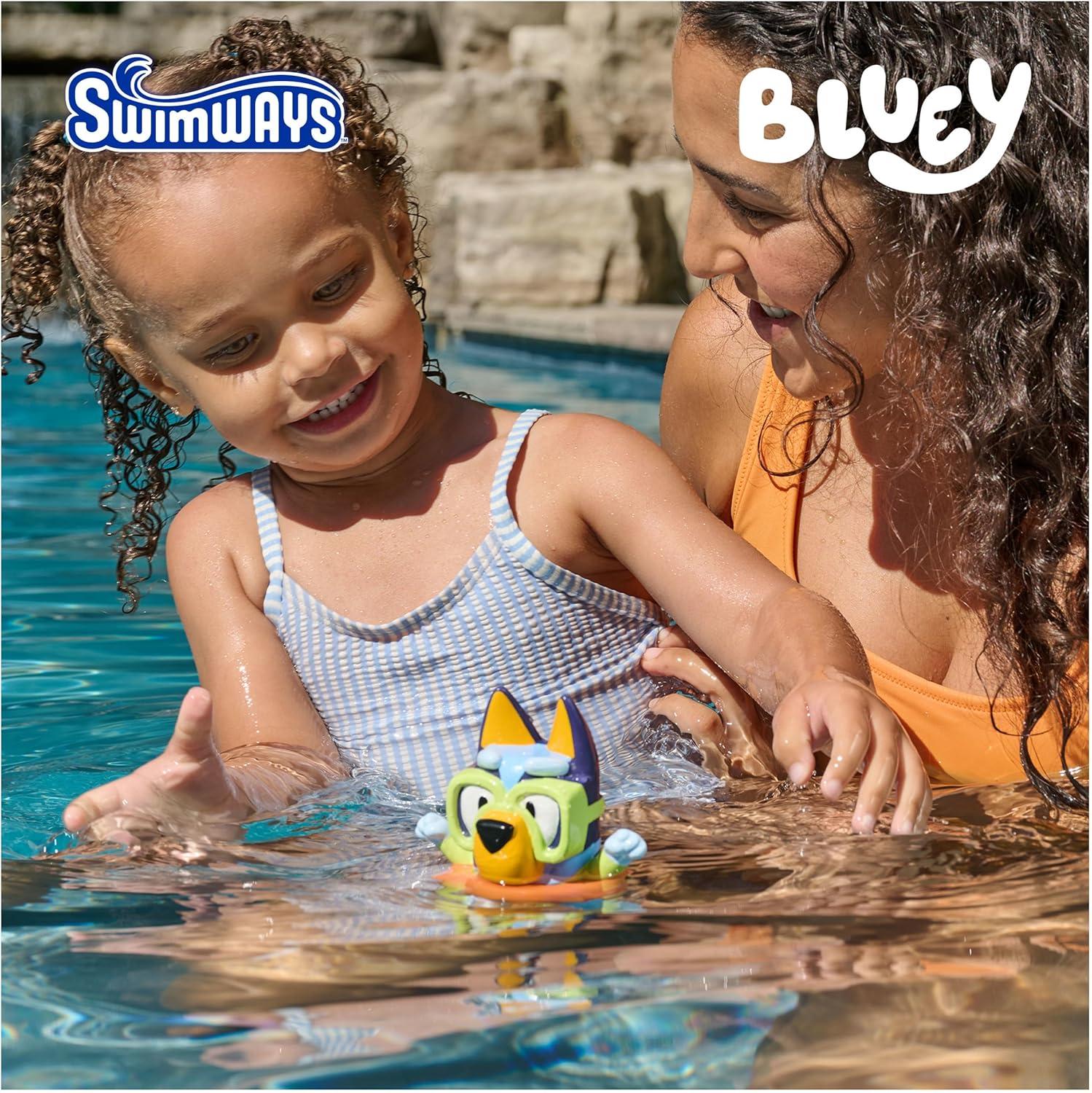 imageSwimways Bluey Floatin Figures Swimming Pool Accessories amp Kids Pool Toys Bluey Party Supplies amp Water Toys for Kids Aged 3 amp Up