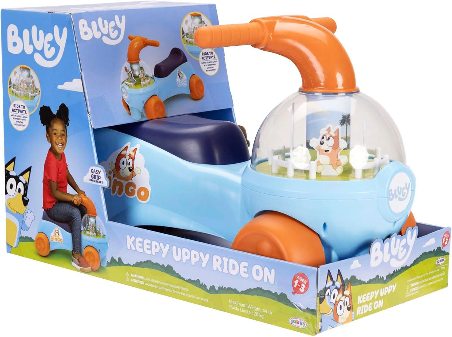 imageThe Bluey amp Bingo Keepy Uppy Ride On for Baby Infants amp Toddlers Ages 1236 Months Weight Capacity 44lbs