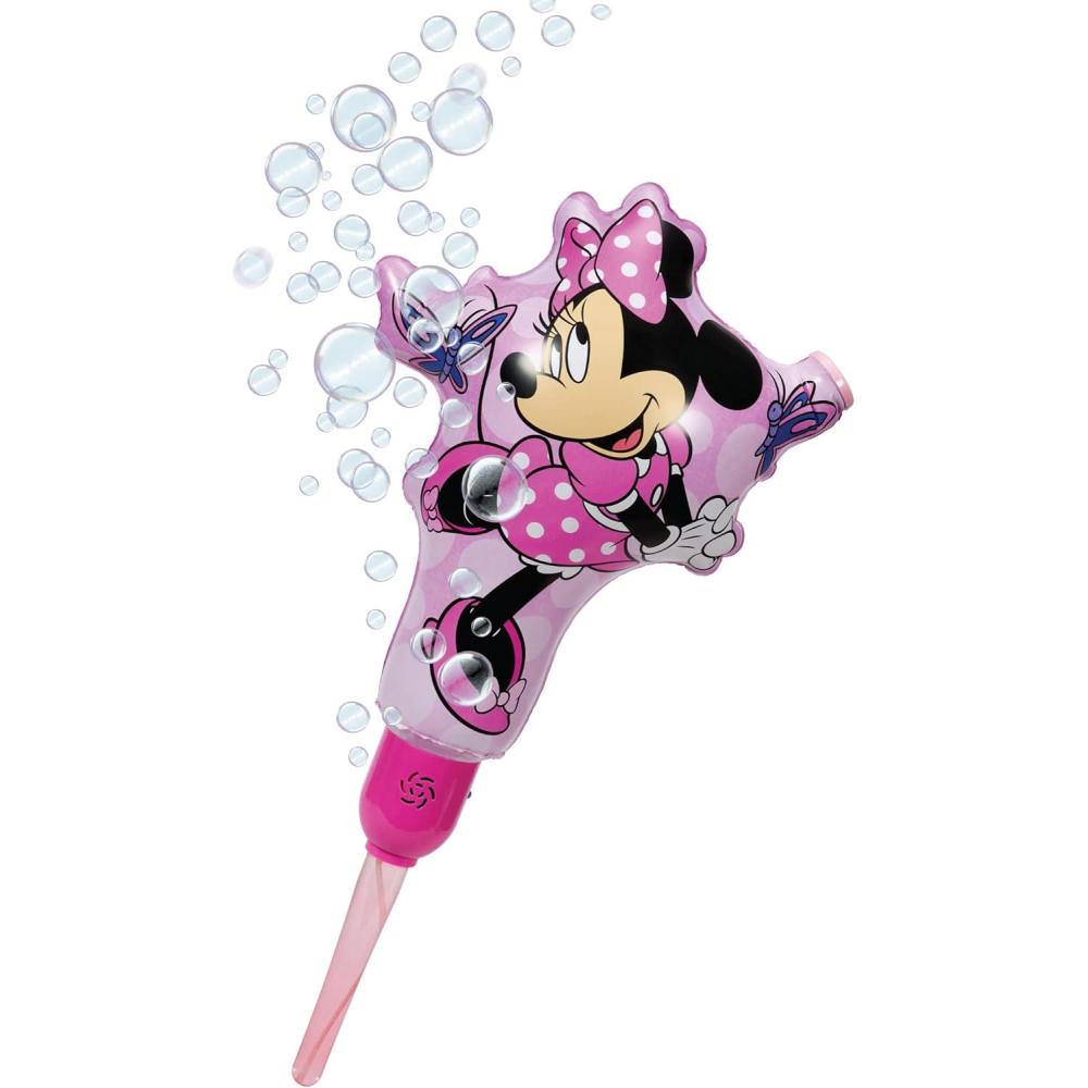 imageBLUEY Ballooble Bubble Machine Amazon Exclusive Huge Inflatable Bubble Machine for Kids Includes a Stand and Bonus 40oz of Bubble Solution 2 in 1 Play Pattern for Maximum Bubble Toy FunMinnie Mouse
