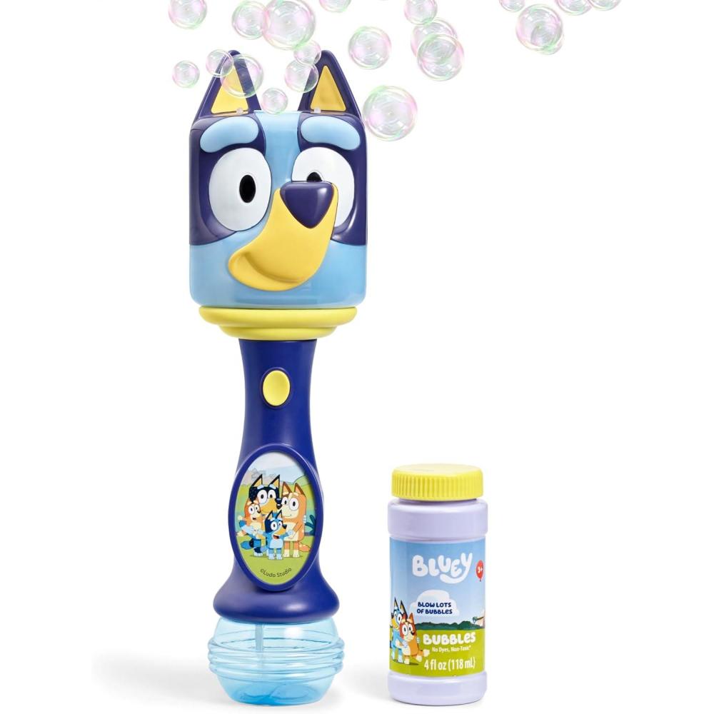 imageLittle Kids BLUEY Light and Sound Musical Bubble Wand Includes Bubble SolutionBluey