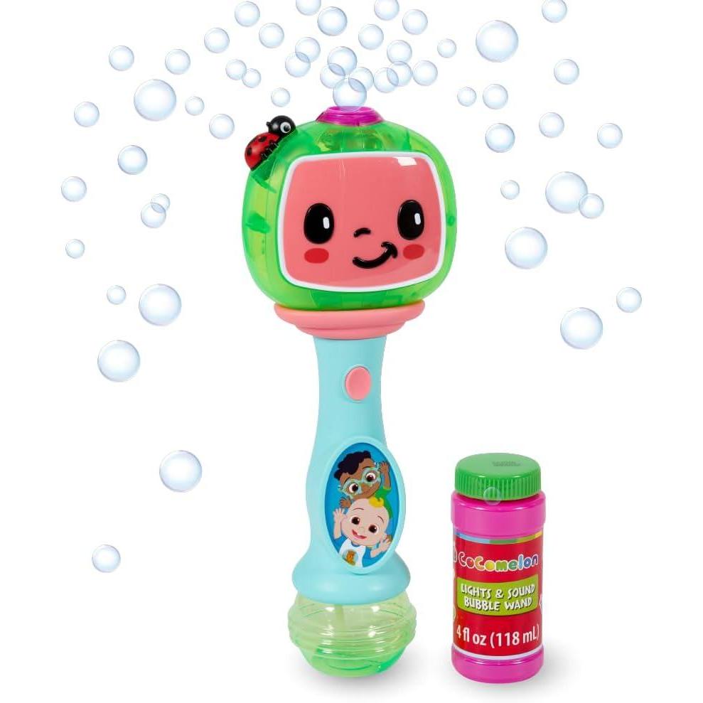 imageLittle Kids BLUEY Light and Sound Musical Bubble Wand Includes Bubble SolutionCocomelon