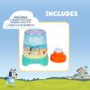 BLUEY Cyclone NO Spill Bubble Machine | Bluey Toy for Baby, Toddlers and Kids | Includes Non Toxic Bubble Solution(Bluey)