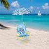 Idea Nuova Bluey Kids Outdoor Folding Beach Chair with Umbrella,Portable Camp Chair for Ages 3+, Lightweight & Compact for Beach, Camping, and Backyard(Batman)