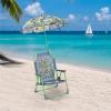 Idea Nuova Bluey Kids Outdoor Folding Beach Chair with Umbrella,Portable Camp Chair for Ages 3+, Lightweight & Compact for Beach, Camping, and Backyard(Ninja Turtles)