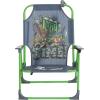 Idea Nuova Bluey Kids Outdoor Folding Beach Chair with Umbrella,Portable Camp Chair for Ages 3+, Lightweight & Compact for Beach, Camping, and Backyard(Ninja Turtles)