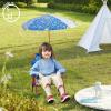 Idea Nuova Bluey Kids Outdoor Folding Beach Chair with Umbrella,Portable Camp Chair for Ages 3+, Lightweight & Compact for Beach, Camping, and Backyard(Paw Patrol)