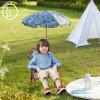 Idea Nuova Bluey Kids Outdoor Folding Beach Chair with Umbrella,Portable Camp Chair for Ages 3+, Lightweight & Compact for Beach, Camping, and Backyard(Spiderman)