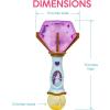 Little Kids BLUEY Light and Sound Musical Bubble Wand, Includes Bubble Solution(Cinderella)
