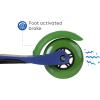 Self Balancing Kick Scooter with Light Up Wheels, Extra Wide Deck, 3 Wheel Platform, Foot Activated Brake, 75 lbs Limit, Kids & Toddlers Girls or Boys, for Ages 3 and Up(PJ Mask)