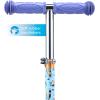 Self Balancing Kick Scooter with Light Up Wheels, Extra Wide Deck, 3 Wheel Platform, Foot Activated Brake, 75 lbs Limit, Kids & Toddlers Girls or Boys, for Ages 3 and Up(Bluey)