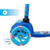 Self Balancing Kick Scooter with Light Up Wheels, Extra Wide Deck, 3 Wheel Platform, Foot Activated Brake, 75 lbs Limit, Kids & Toddlers Girls or Boys, for Ages 3 and Up(Sonic)