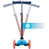 Self Balancing Kick Scooter with Light Up Wheels, Extra Wide Deck, 3 Wheel Platform, Foot Activated Brake, 75 lbs Limit, Kids & Toddlers Girls or Boys, for Ages 3 and Up(Hot Wheels)