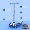 Self Balancing Kick Scooter with Light Up Wheels, Extra Wide Deck, 3 Wheel Platform, Foot Activated Brake, 75 lbs Limit, Kids & Toddlers Girls or Boys, for Ages 3 and Up(Jurassic Park)