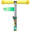 Self Balancing Kick Scooter with Light Up Wheels, Extra Wide Deck, 3 Wheel Platform, Foot Activated Brake, 75 lbs Limit, Kids & Toddlers Girls or Boys, for Ages 3 and Up(TMNT)