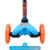 Self Balancing Kick Scooter with Light Up Wheels, Extra Wide Deck, 3 Wheel Platform, Foot Activated Brake, 75 lbs Limit, Kids & Toddlers Girls or Boys, for Ages 3 and Up(Hot Wheels)