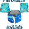 SwimWays Swim Trainer, US Coast Guard Approved Life Vest Kids Swim Vest(Shark)