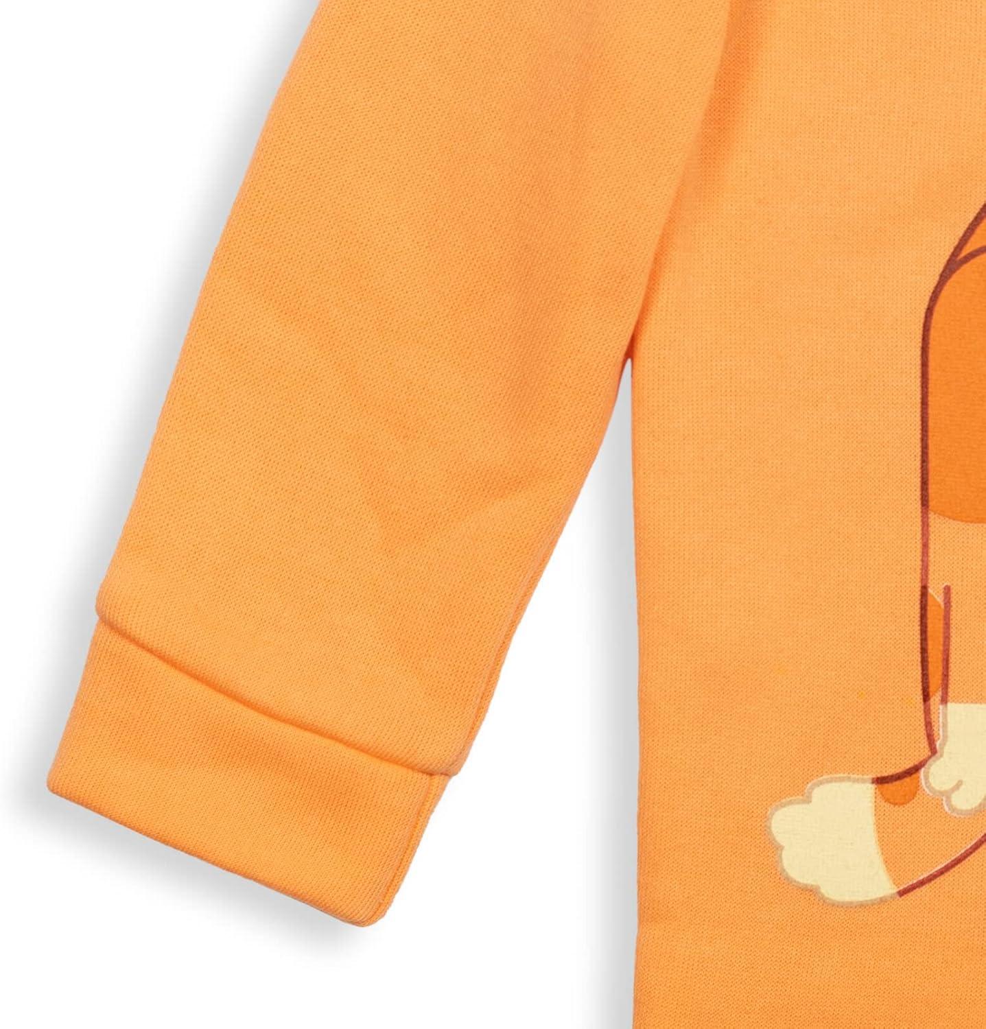 imageBluey Bingo Fleece Half Zip Hoodie Toddler to Big KidOrange