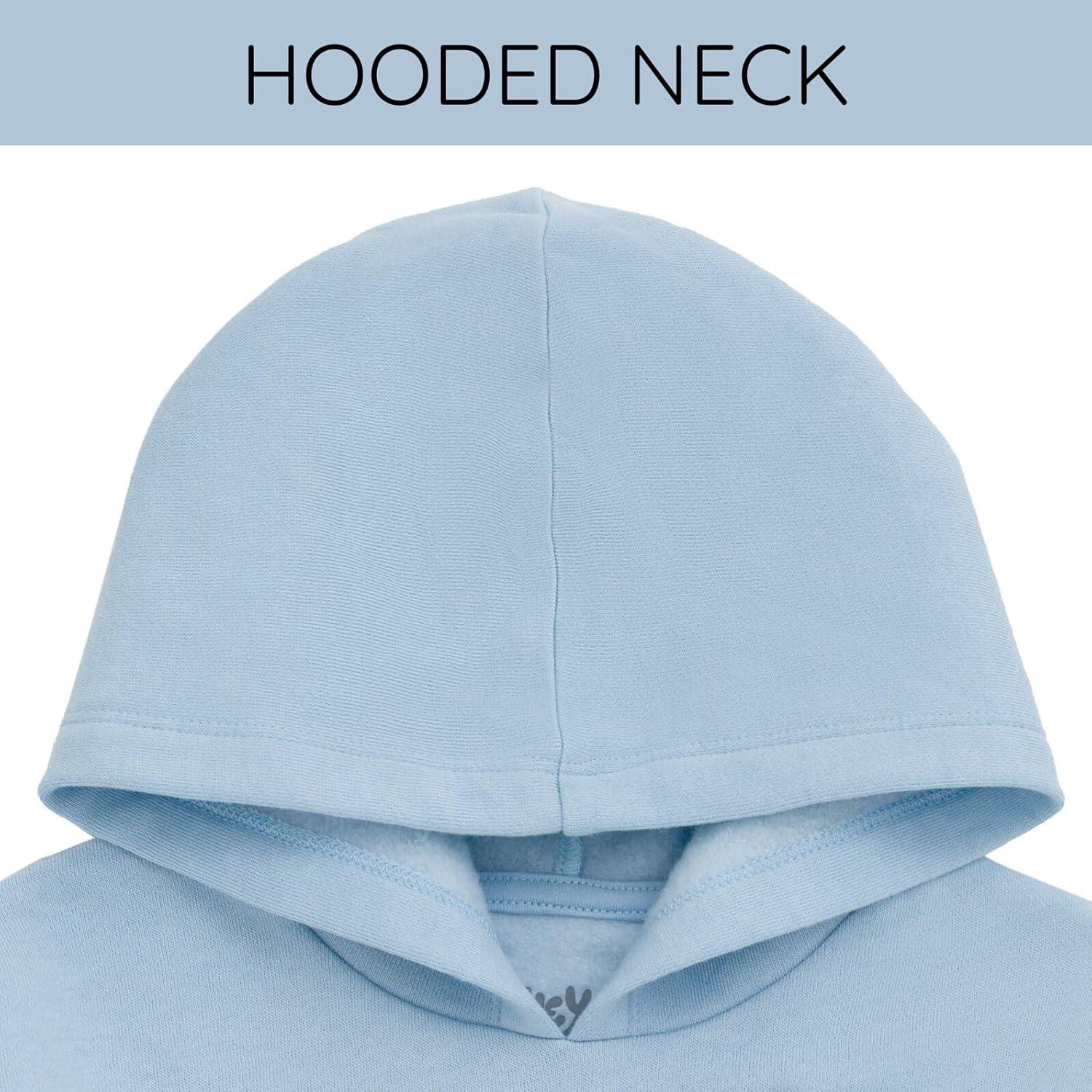imageBluey Girls Fleece Hoodie Toddler to Big Kid Sizes 2T 1416Light Blue Bluey Friends