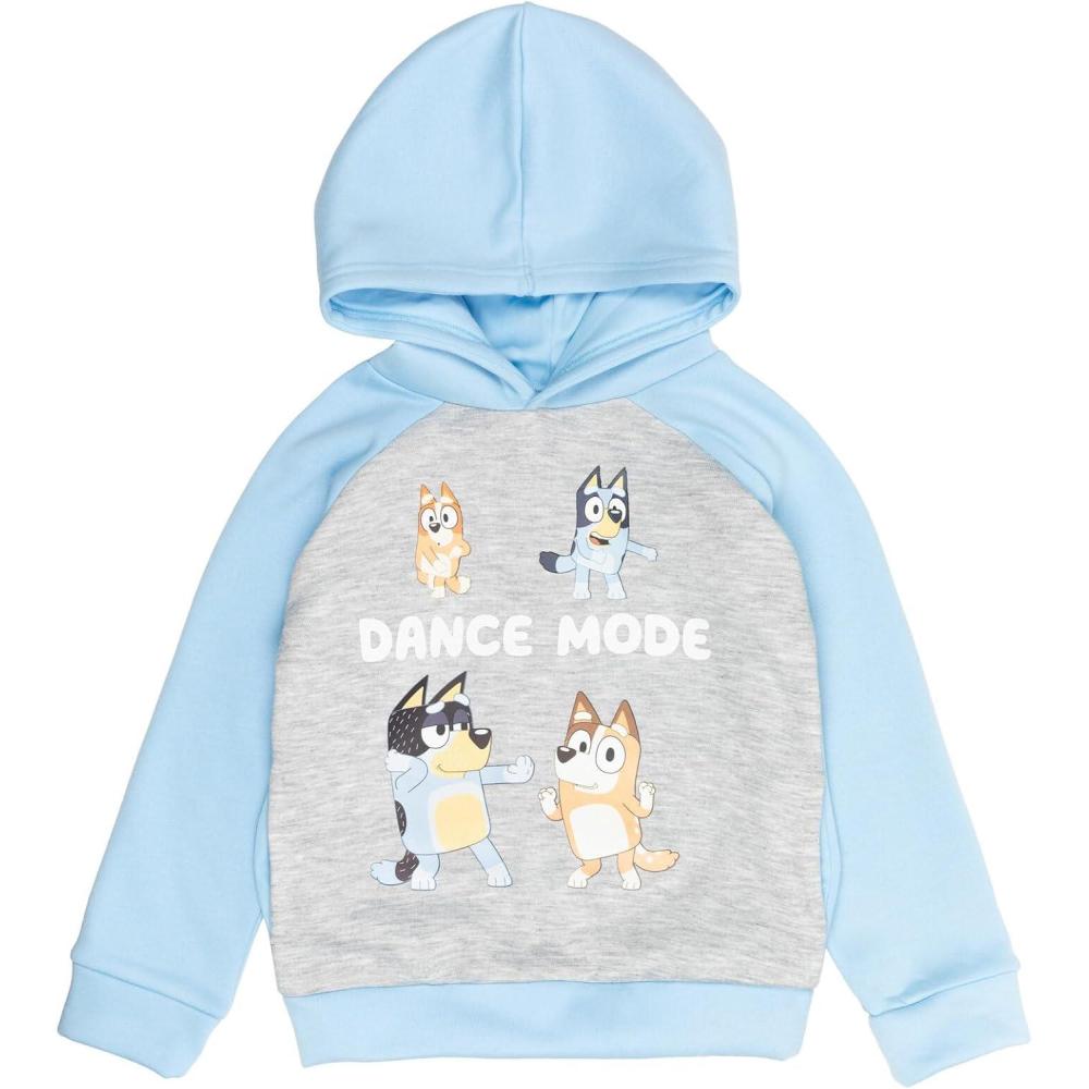 imageBluey Fleece HoodieLight Blue Grey