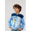 Bluey Bingo Fleece Half Zip Hoodie Toddler to Big Kid(Blue)