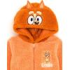 Bluey Cozy Sherpa Zip Up Cosplay Hoodie Toddler to Big Kid Sizes (2T – 10-12)(Orange)