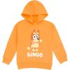 Bluey Fleece Pullover Hoodie and Pants Outfit Set Toddler to Little Kid Sizes (2T – 7-8)(Orange / Gray)