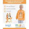 Bluey Fleece Pullover Hoodie and Pants Outfit Set Toddler to Little Kid Sizes (2T – 7-8)(Orange / Gray)