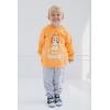Bluey Fleece Pullover Hoodie and Pants Outfit Set Toddler to Little Kid Sizes (2T – 7-8)(Orange / Gray)
