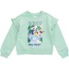 Bluey Fleece Sweatshirt and Jogger Pants Outfit Set Infant to Big Kid Sizes (12 Months – 14-16)(Spring Green)