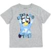 Bluey Fleece Waffle Knit Pullover Hoodie T-Shirt and Jogger Pants 3 Piece Outfit Set Toddler Sizes (2T – 5T)(Blue / Gray)