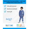 Bluey Fleece Waffle Knit Pullover Hoodie T-Shirt and Jogger Pants 3 Piece Outfit Set Toddler Sizes (2T – 5T)(Blue / Gray)