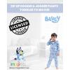 Bluey Fleece Zip Up Hoodie Set Toddler to Big Kid(Blue)