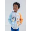 Bluey Fleece Zip Up Hoodie Toddler to Big Kid Sizes (2T – 10-12)(Grey)