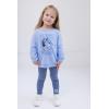Bluey Girls Fleece Drop Shoulder Pullover Sweatshirt and Ribbed Leggings Outfit Set Toddler to Big Kid Sizes (2T – 10-12)(Blue  Bluey)