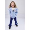 Bluey Girls Fleece Drop Shoulder Zip Up Hoodie, Ribbed T-Shirt & Pants 3 Piece Outfit Toddler to Big Kid Sizes (2T – 10-12)(Blue / Beige)