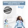 Bluey Girls Fleece Hoodie and Leggings Outfit Set(Light Blue / Grey)