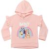Bluey Girls Fleece Hoodie and Leggings Outfit Set(Pink/Purple)