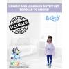 Bluey Girls Fleece Hoodie and Leggings Outfit Set(Pink/Purple)