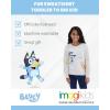 Bluey Girls Fleece Sweatshirt with Faux Fur Sleeves Toddler to Big Kid Sizes (2T – 10-12)(White)