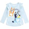 Bluey Girls T-Shirt and Leggings Outfit Set Toddler to Big Kid Sizes (2T – 10-12)(Blue / Pink)