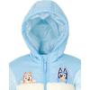 Bluey Girls Zip Up Puffer Jacket Toddler to Little Kid Sizes (2T – 7-8)(Blue)