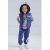 Bluey Girls Zip Up T-Shirt and Jogger Fleece Pants 3 Piece Toddler to Big Kid(Blue / Gray)
