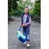 Bluey Girls Zip Up T-Shirt and Jogger Fleece Pants 3 Piece Toddler to Big Kid(Blue / Gray)