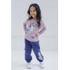 Bluey Girls Zip Up T-Shirt and Jogger Fleece Pants 3 Piece Toddler to Big Kid(Blue / Gray)