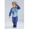 Bluey T-Shirt and French Terry Jogger Pants Outfit Set Infant to Big Kid Sizes (12 Months – 10-12)(Blue)