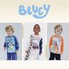 Bluey T-Shirt and French Terry Jogger Pants Outfit Set Infant to Big Kid Sizes (12 Months – 10-12)(Orange / Black)